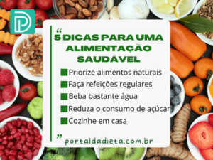 5 Dicas para uma alimentação saudável