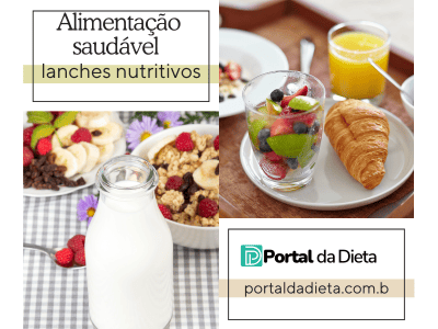 Alimentação saudável – lanches nutritivos