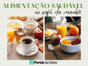 alimentação saudável no café da manhã