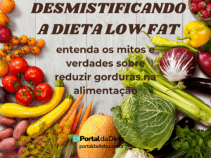 Variedade de vegetais frescos representando alimentação saudável com o tema Desmistificando a Dieta Low Fat – Portal da Dieta.