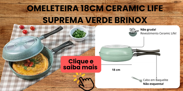 Omeleteira 18cm Ceramic Life Suprema