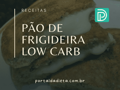 Receitas Low Carb - Pão de frigideira