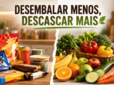 desembalar menos e descascar mais